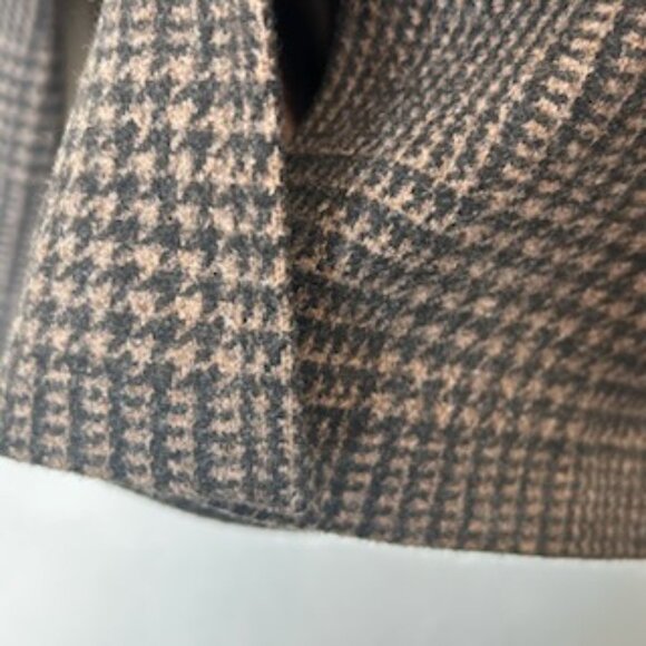 NWOT Banana Republic Tailored Fit Brown Glen Plaid Jacket Blazer - Picture 12 of 16